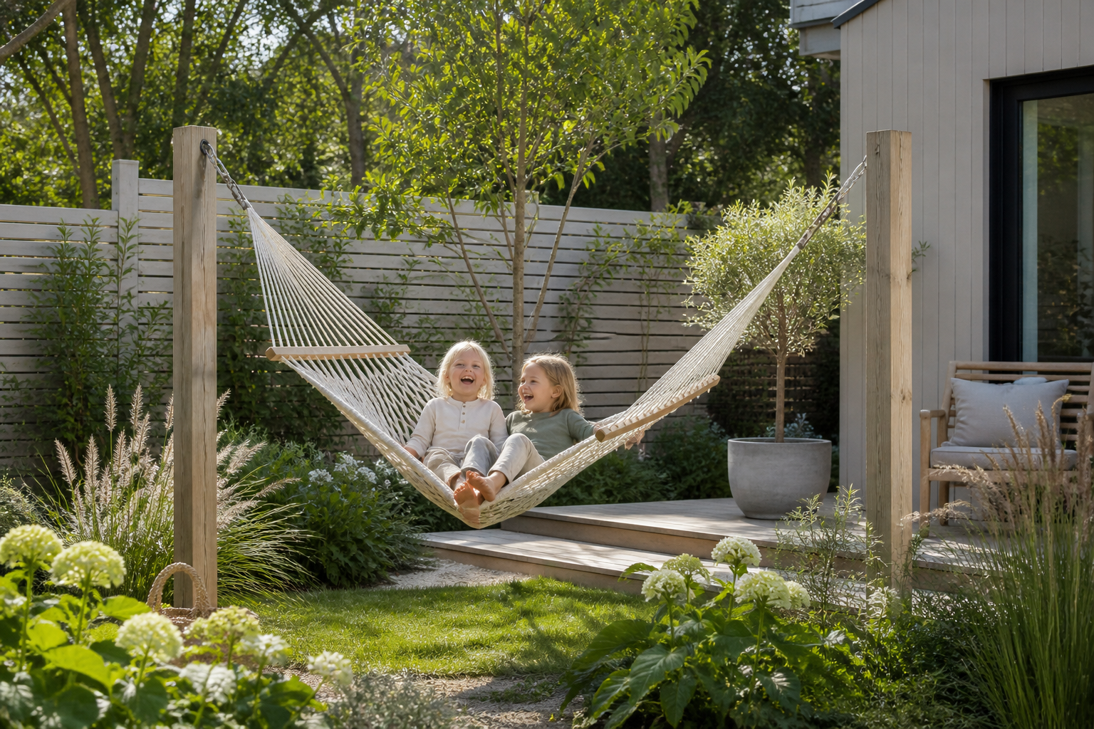 Võrkkiik aias, terrassil - Võrkkiiges võib nautida suve nii aias, terrassil kui rõdul 