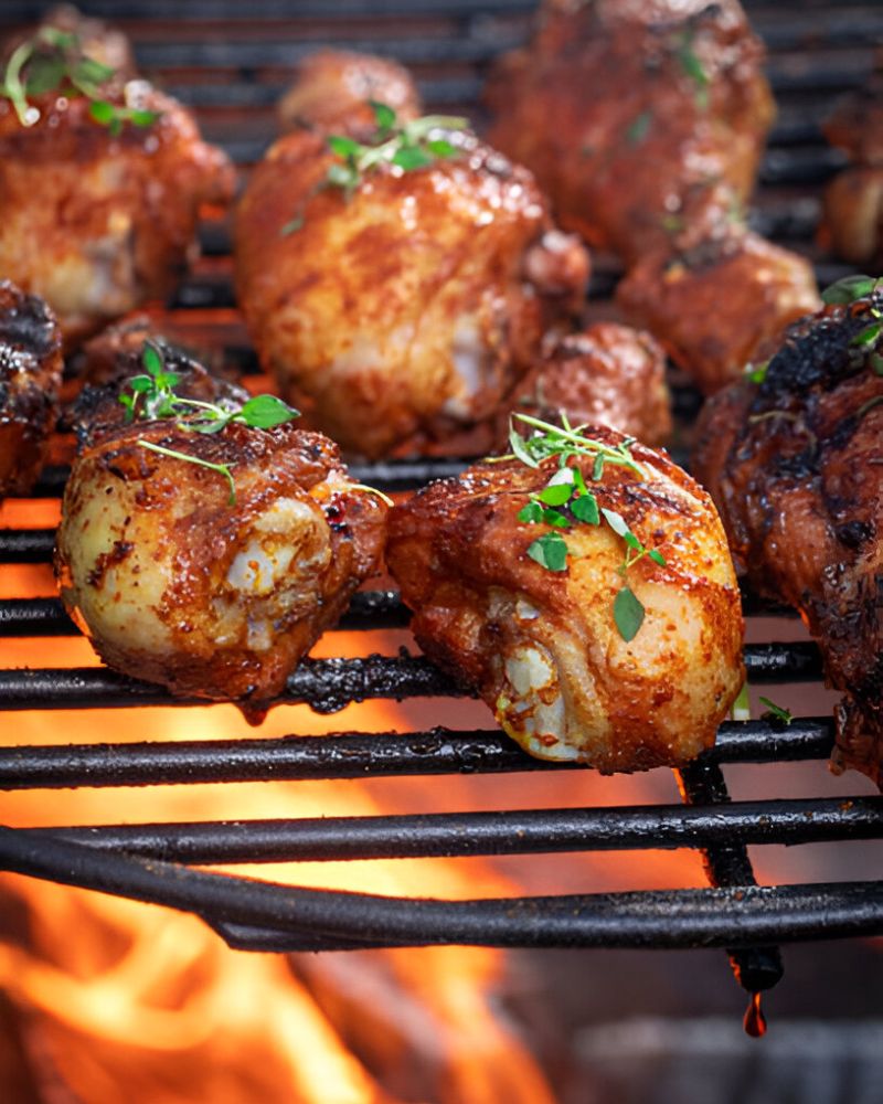 Grillitud kanakoivad vürtsika marinaadiga